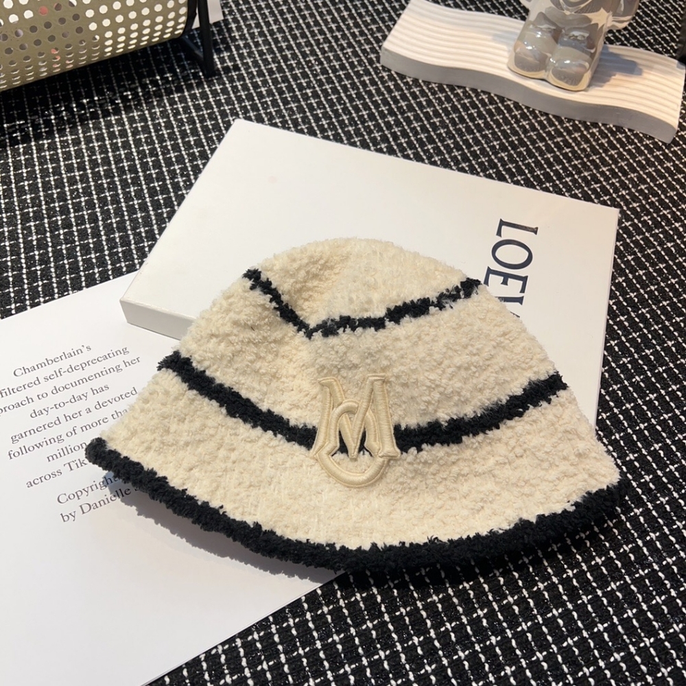 Moncler white bucket hat